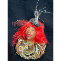 Korkenkopf Duftkissen June – braun/gold