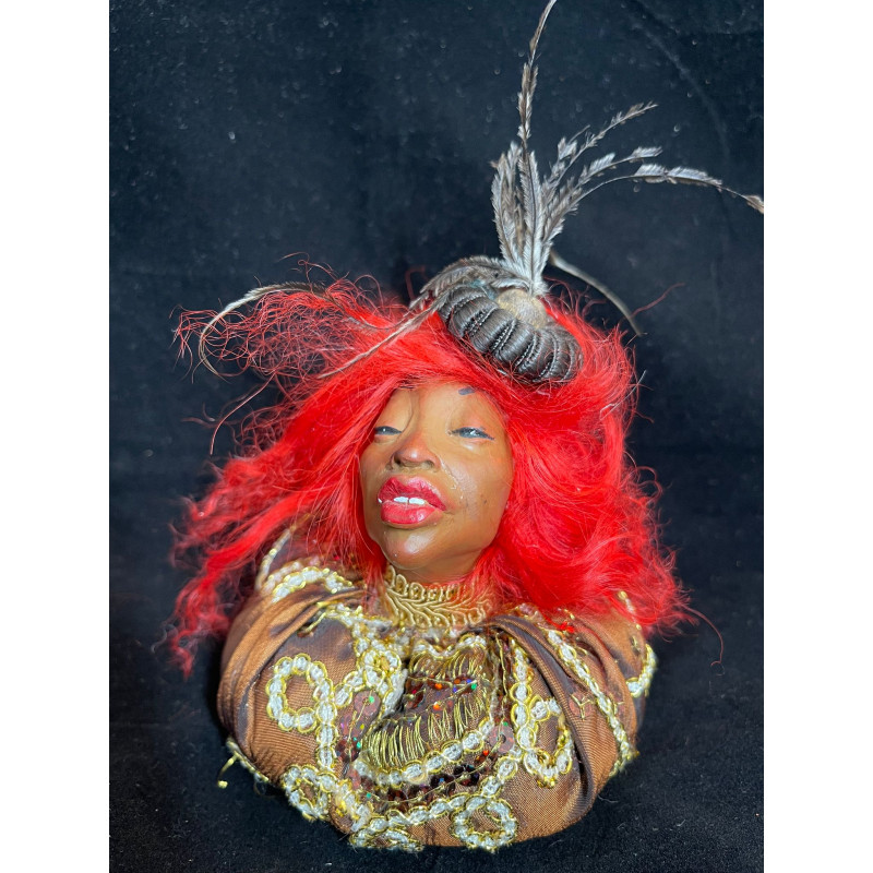 Korkenkopf Duftkissen June – braun/gold