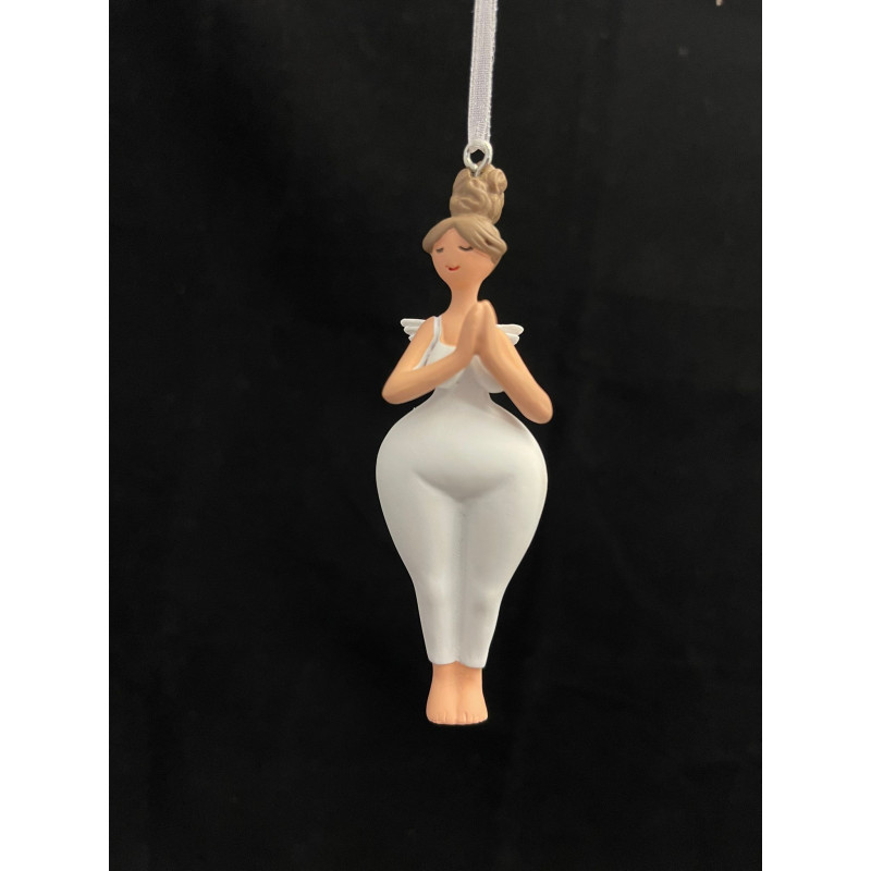 Yoga Engel Hänger „Namasté“ – Weiß